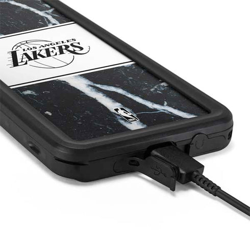 NBA Los Angeles Lakers Marble Galaxy S20 Waterproof Case
