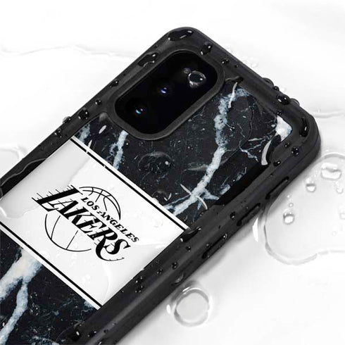 NBA Los Angeles Lakers Marble Galaxy S20 Waterproof Case