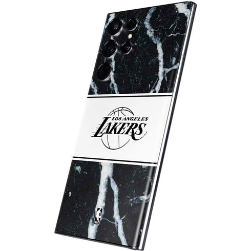 NBA Los Angeles Lakers Marble Galaxy S22 Ultra Skin