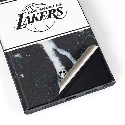 NBA Los Angeles Lakers Marble Galaxy S22 Ultra Skin