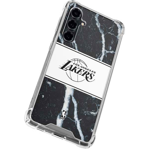 NBA Los Angeles Lakers Marble Galaxy S23 FE Clear Case
