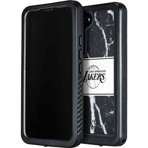NBA Los Angeles Lakers Marble Galaxy S23 Waterproof Case