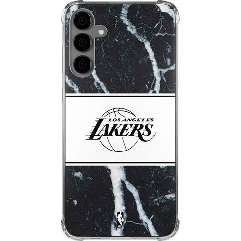 NBA Los Angeles Lakers Marble Galaxy S24 Plus Clear Case