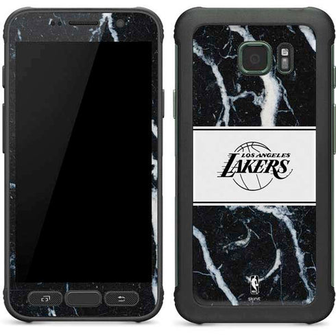 NBA Los Angeles Lakers Marble Galaxy S7 Active Skin