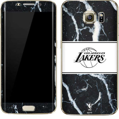 NBA Los Angeles Lakers Marble Galaxy S7 Edge Skin