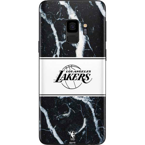 NBA Los Angeles Lakers Marble Galaxy S9 Skin