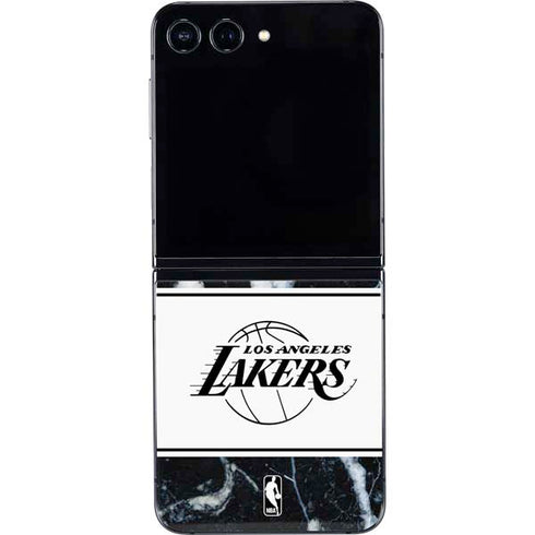 NBA Los Angeles Lakers Marble Galaxy Z Flip5 5G Skin