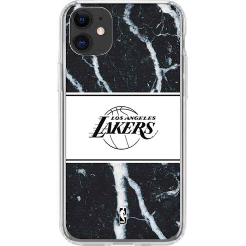 NBA Los Angeles Lakers Marble iPhone 11 Clear Case