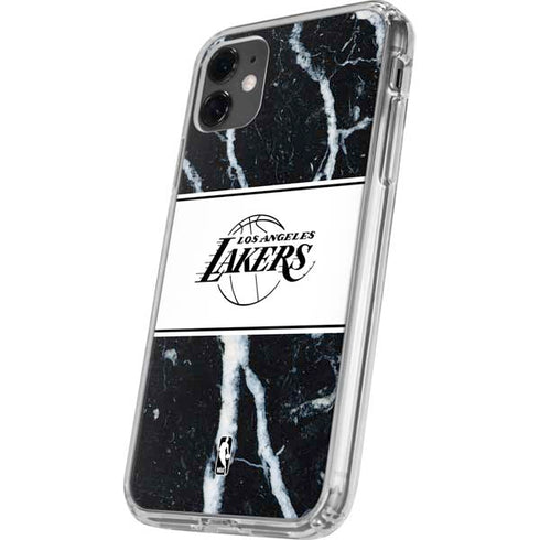 NBA Los Angeles Lakers Marble iPhone 11 Clear Case