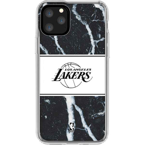 NBA Los Angeles Lakers Marble iPhone 11 Pro Clear Case