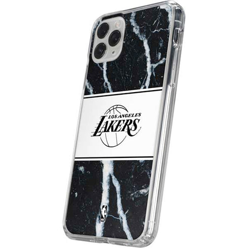 NBA Los Angeles Lakers Marble iPhone 11 Pro Clear Case