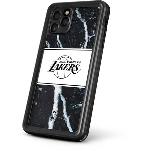 NBA Los Angeles Lakers Marble iPhone 11 Pro Waterproof Case