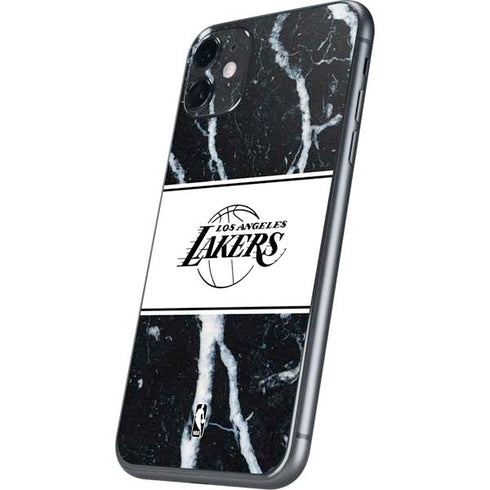 NBA Los Angeles Lakers Marble iPhone 11 Skin