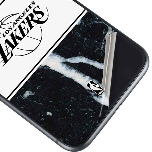 NBA Los Angeles Lakers Marble iPhone 11 Skin