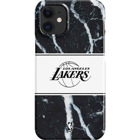 NBA Los Angeles Lakers Marble iPhone 12 Mini Lite Case
