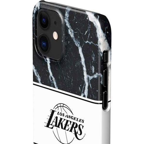 NBA Los Angeles Lakers Marble iPhone 12 Mini Lite Case