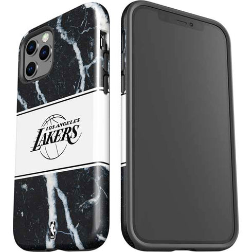 NBA Los Angeles Lakers Marble iPhone 12 Pro Impact Case