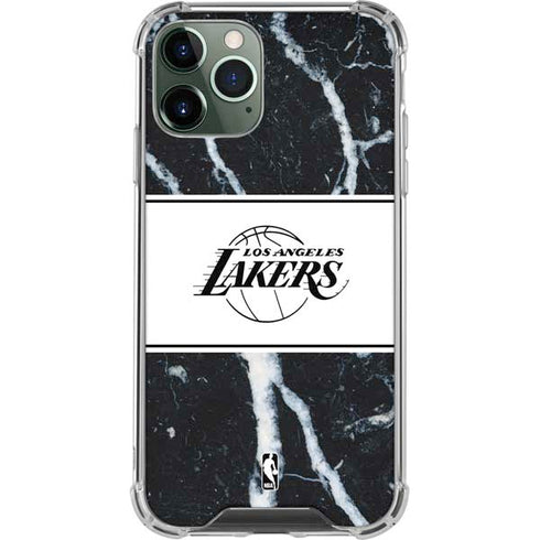 NBA Los Angeles Lakers Marble iPhone 12 Pro Max Clear Case