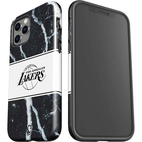 NBA Los Angeles Lakers Marble iPhone 12 Pro Max Impact Case