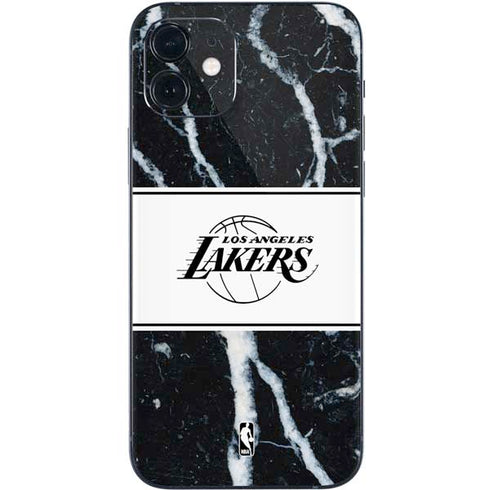 NBA Los Angeles Lakers Marble iPhone 12 Skin