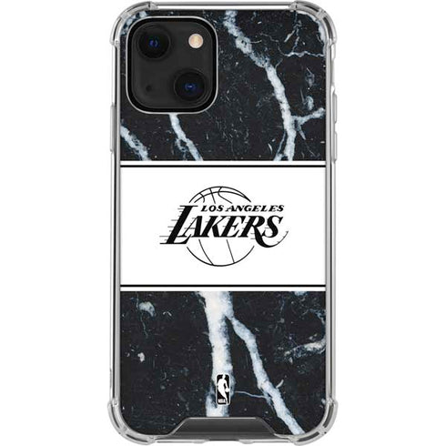 NBA Los Angeles Lakers Marble iPhone 13 Clear Case