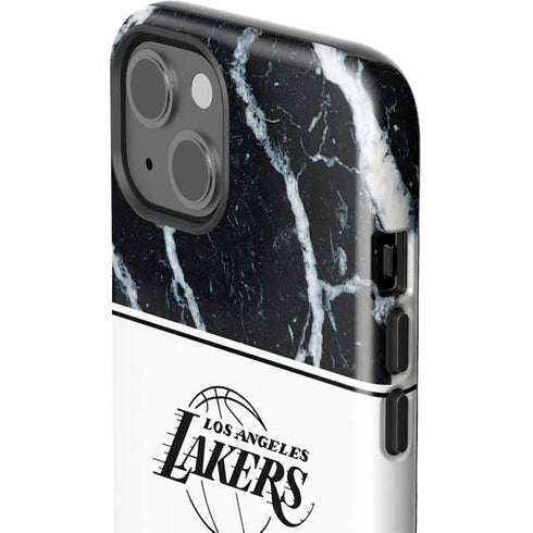 NBA Los Angeles Lakers Marble iPhone 13 Impact Case
