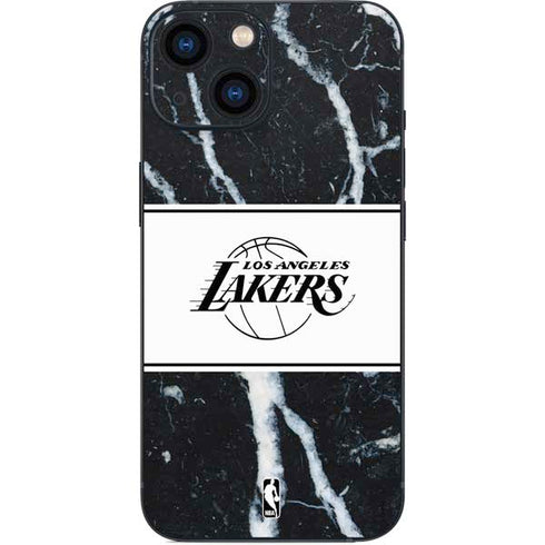 NBA Los Angeles Lakers Marble iPhone 13 Mini Skin