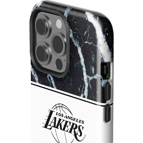 NBA Los Angeles Lakers Marble iPhone 13 Pro Impact Case