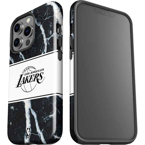 NBA Los Angeles Lakers Marble iPhone 13 Pro Impact Case