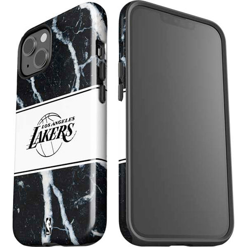 NBA Los Angeles Lakers Marble iPhone 15 Impact Case