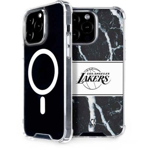 NBA Los Angeles Lakers Marble iPhone 15 Pro Max MagSafe Case