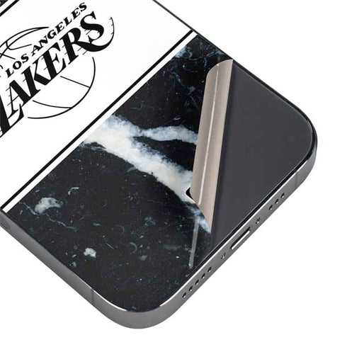 NBA Los Angeles Lakers Marble iPhone 14 Pro Max Skin