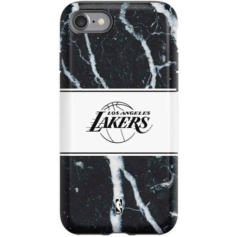 NBA Los Angeles Lakers Marble iPhone SE (2nd & 3rd Gen) Pro Case