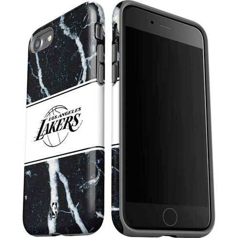 NBA Los Angeles Lakers Marble iPhone SE (2nd & 3rd Gen) Pro Case