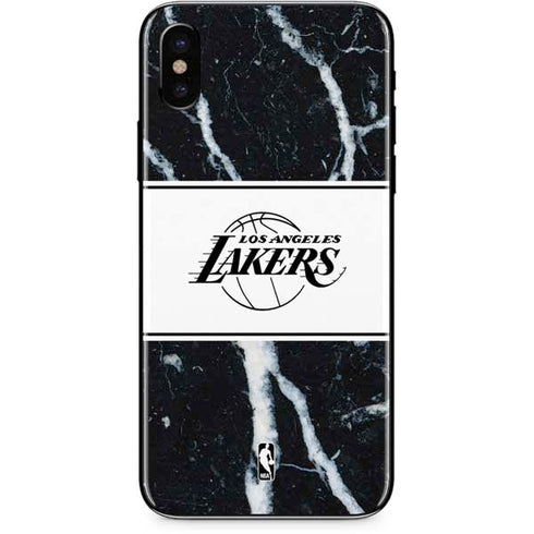 NBA Los Angeles Lakers Marble iPhone X Skin