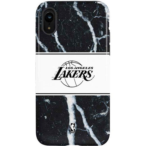 NBA Los Angeles Lakers Marble iPhone XR Pro Case