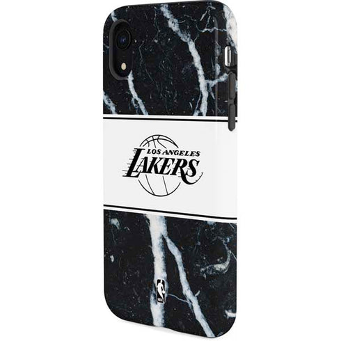 NBA Los Angeles Lakers Marble iPhone XR Pro Case
