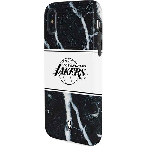 NBA Los Angeles Lakers Marble iPhone XS Pro Case