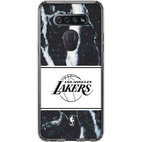 NBA Los Angeles Lakers Marble LG K51/Q51 Clear Case