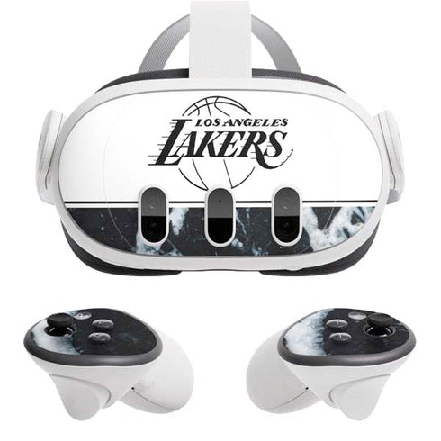 NBA Los Angeles Lakers Marble Meta Quest 3 Skin
