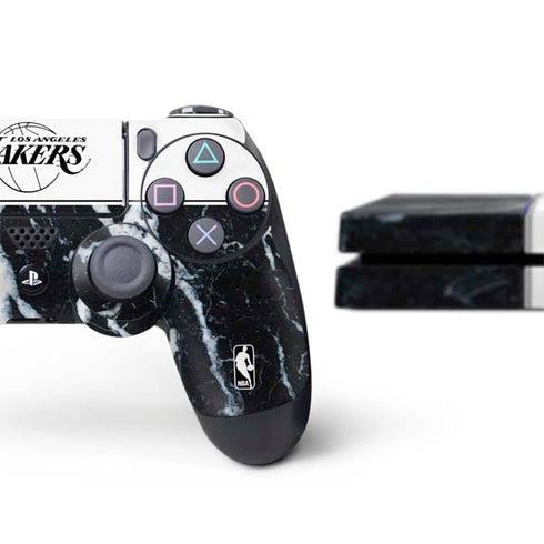 NBA Los Angeles Lakers Marble PS4 Console and Controller Bundle Skin