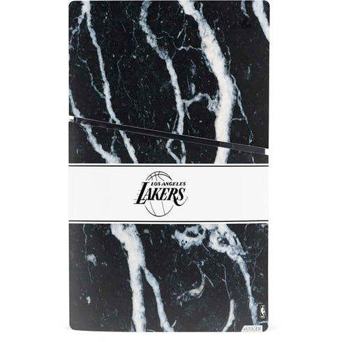 NBA Los Angeles Lakers Marble PS5 Slim Digital Edition Bundle Skin