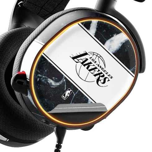 NBA Los Angeles Lakers Marble SteelSeries Arctis 5 Skin