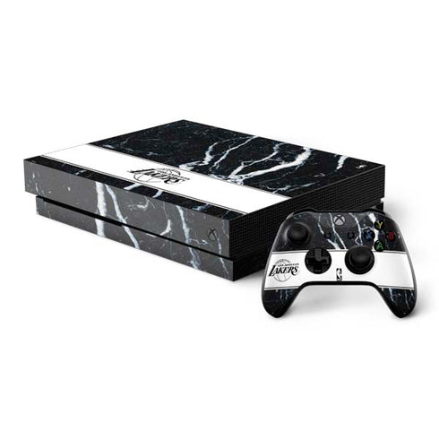 NBA Los Angeles Lakers Marble Xbox One X Bundle Skin