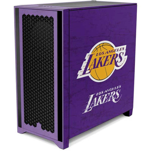 NBA Los Angeles Lakers Purple Primary Logo Corsair 4000D Tempered Glass Mid-Tower ATX Case Skin