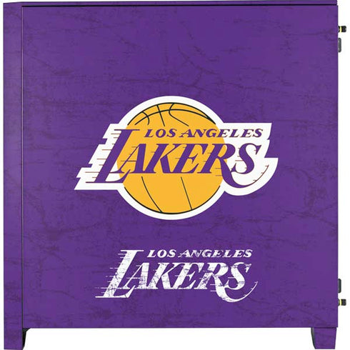 NBA Los Angeles Lakers Purple Primary Logo Corsair 4000D Tempered Glass Mid-Tower ATX Case Skin