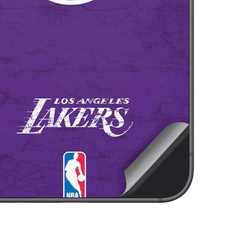 NBA Los Angeles Lakers Purple Primary Logo Galaxy A14 5G Skin