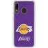 NBA Los Angeles Lakers Purple Primary Logo Galaxy A20 Clear Case