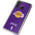 NBA Los Angeles Lakers Purple Primary Logo Galaxy A21 Clear Case