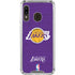 NBA Los Angeles Lakers Purple Primary Logo Galaxy A30 Clear Case